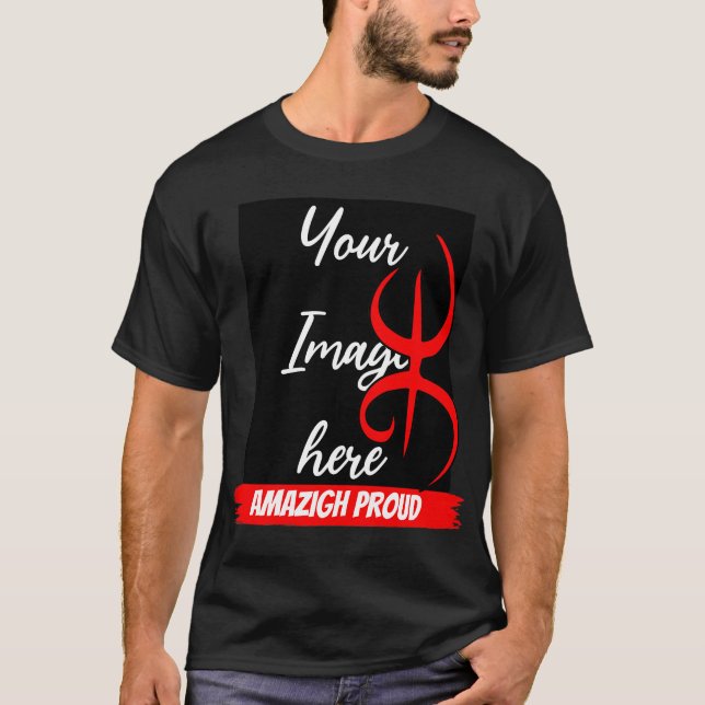 Camiseta Foto personalizada e texto - amazigh (Frente)