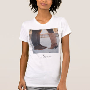 Camiseta Foto personalizada e texto de seu próprio Design 