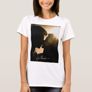 Camiseta Foto personalizada e texto do seu próprio Design