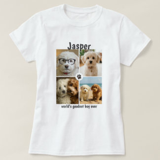 Camiseta Foto Personalizada e Texto Personalizado de Cachor