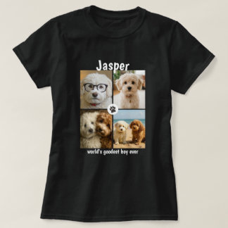 Camiseta Foto Personalizada e Texto Personalizado de Cachor