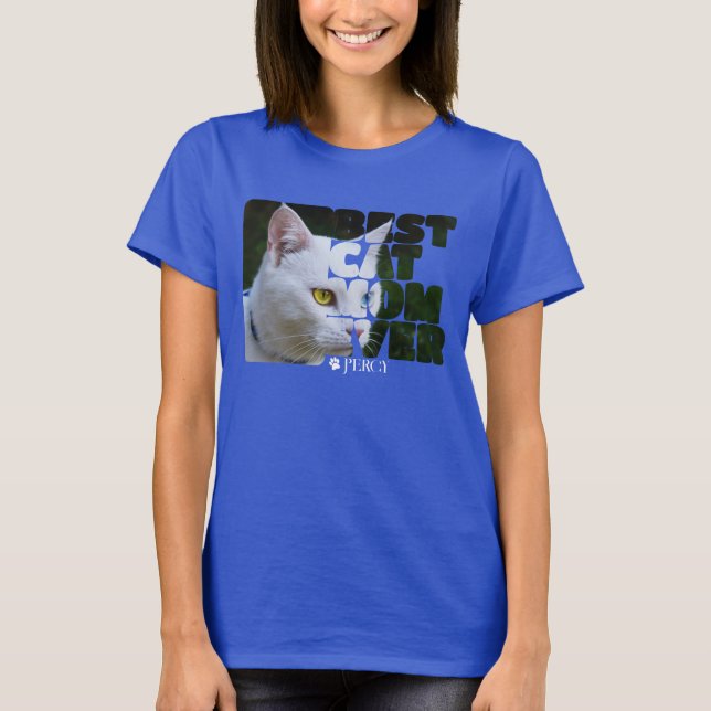 Camiseta Foto Personalizada E Texto Personalizado Melhor Ca (Frente)