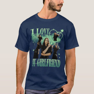 Camiseta Foto Personalizada Eu Amo Minha Namorada Bootleg V