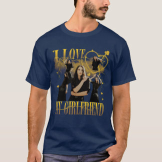 Camiseta Foto Personalizada Eu Amo Minha Namorada Bootleg V
