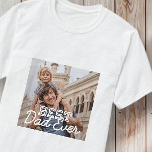 Camiseta Foto personalizada Legal do melhor Pai nunca moder