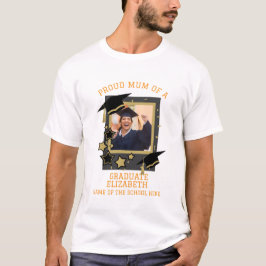 Camiseta Foto personalizada "Mãe orgulhosa de um Formando"