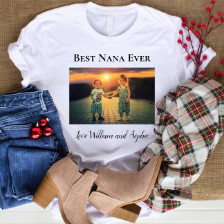 Camiseta Foto Personalizada Melhor Nana de Todos os Tempos 