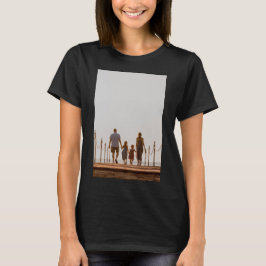 Camiseta Foto Personalizada Moderna da Família