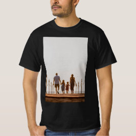 Camiseta Foto Personalizada Moderna da Família