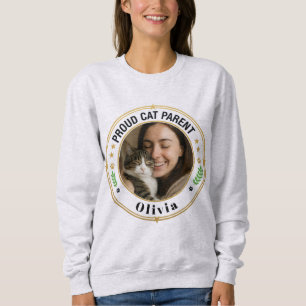Camiseta Foto personalizada & Nome "Orgulhoso Pai de Gato"