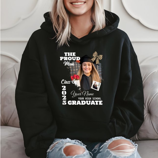 Camiseta Foto personalizada, orgulhosa mãe de um Formando 2 (Criador carregado)