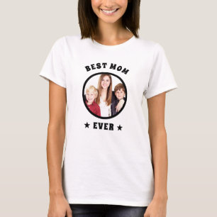 Camiseta Foto Personalizada Personalizada da Melhor Mãe