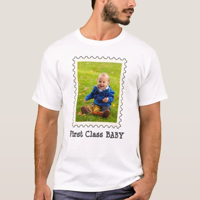 Camiseta Foto Personalizada Personalizada de Cute de Bebê d (Frente)