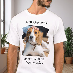 Camiseta Foto personalizada Pet do melhor Pai de cães do di