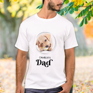 Camiseta Foto Personalizada Pet Puppy Pet Do PAI De Cão Ret