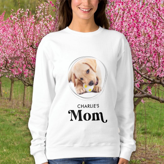 Camiseta Foto Personalizada Pet Puppy Puppy do MOM de Cão R (Criador carregado)