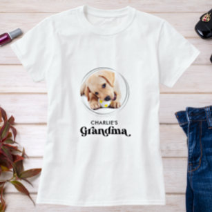 Camiseta Foto Personalizada Pet Puppy Puppy Pet Do Cão-Gran