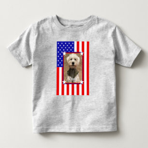 Camiseta Foto personalizada Quadro EUA Bandeira Americana D