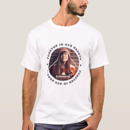 Camiseta Foto personalizada simples e moderna para sempre e