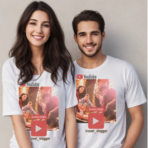 Camiseta Foto promocional do canal Youtube