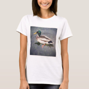 Camiseta Foto quadrada - pato do pato selvagem