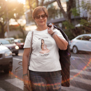 Camiseta Foto Redonda Minimalista Moderna para a Vovó