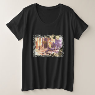 Camiseta Foto Retroativa Bela da Rapariga de Arte FASHION