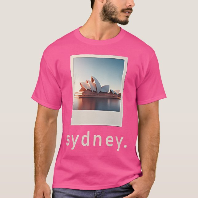Camiseta Foto Retroativa Da Sydney Opera House (Frente)