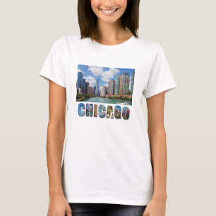 Camiseta Foto Skyline do Chicago River