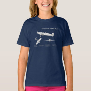 Camiseta Foto Supermarinha - Avião Blueprint ABD