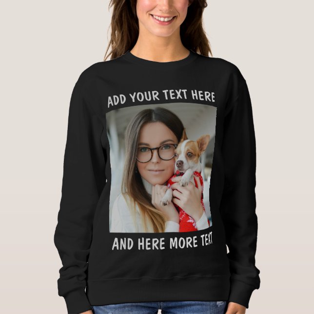 Camiseta Foto & Texto ou Nome Personalizado (Frente)