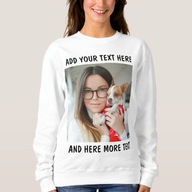 Camiseta Foto & Texto ou Nome Personalizado (Frente)