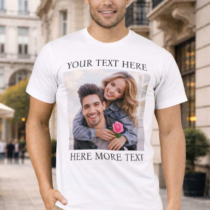 Camiseta Foto & Texto Personalizado