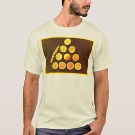 Camiseta Foto "Triângulo de Metade Laranjas". Compre agora