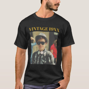 Camiseta Foto Vintage Personalizada Ano de Nascimento Anive