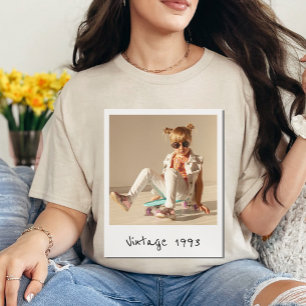 Camiseta Foto Vintage Personalizada E Aniversário Nostálgic