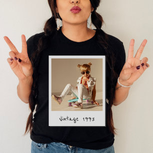 Camiseta Foto Vintage Personalizada E Aniversário Nostálgic