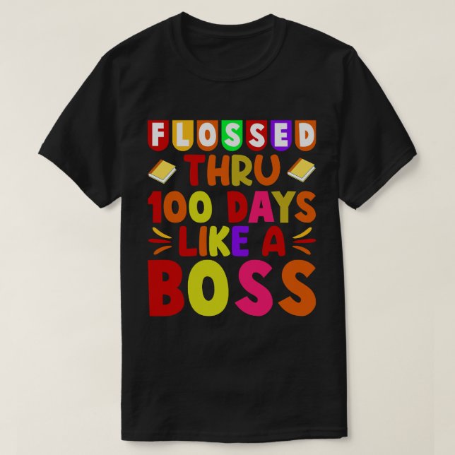 Camiseta Fotografado por 100 dias como chefe (Frente do Design)