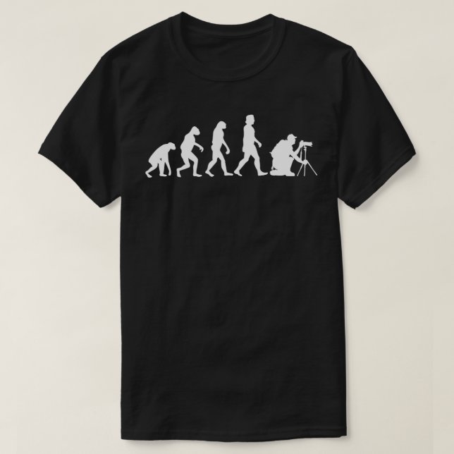 Camiseta Fotografador Evolution Fotografia Engraçada Foto F (Frente do Design)