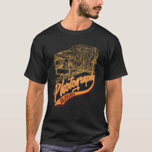 Camiseta Fotografia animada Câmera fotográfica Ilustração