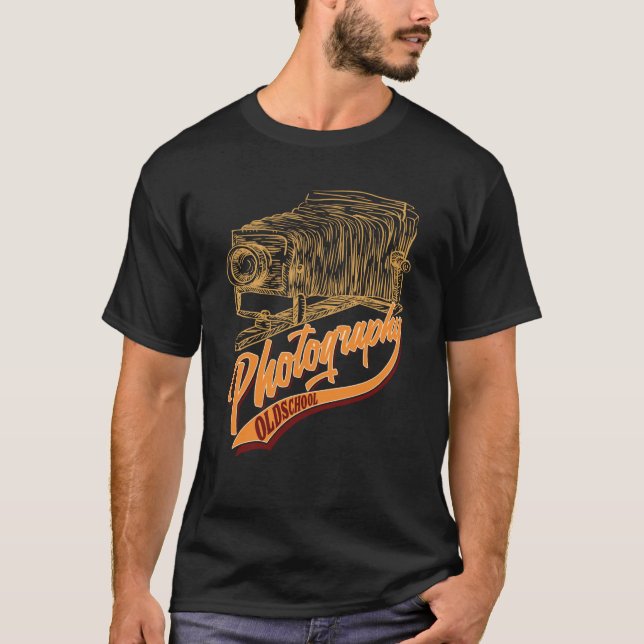 Camiseta Fotografia animada Câmera fotográfica Ilustração (Frente)