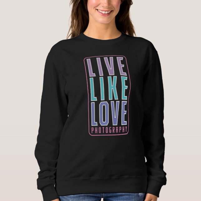 Camiseta Fotografia ao vivo como amor (Frente)