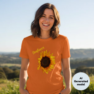 Camiseta Fotografia botânica de Sinflower Rústico Country