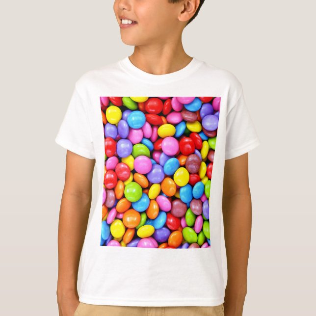 Camiseta Fotografia colorida dos doces (Frente)