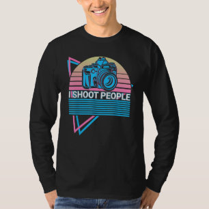 Camiseta Fotografia com Câmera Fotógrafo Retro Eu Fotograph