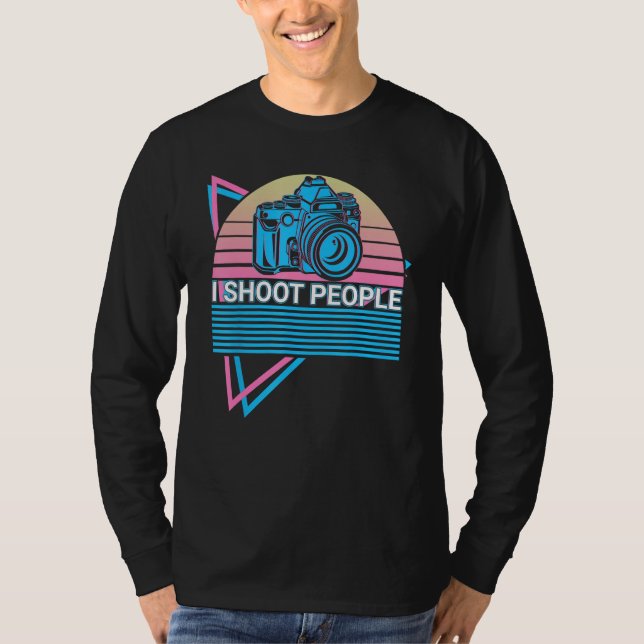 Camiseta Fotografia com Câmera Fotógrafo Retro Eu Fotograph (Frente)