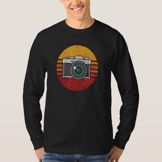 Camiseta Fotografia com fotografia retrorgráfica da câmera  (Frente)