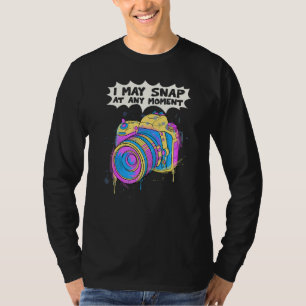 Camiseta Fotografia Da Câmera Foto Que Posso Encaixar Em Qu
