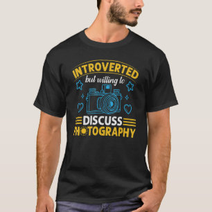 Camiseta Fotografia da câmera fotográfica