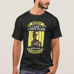 Camiseta Fotografia da câmera fotográfica Paparazzi